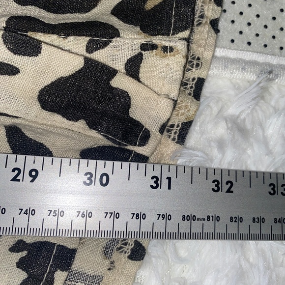 100% Linen Made in Italy Animal Print long sleeve tunic blouse - Picture 7 of 7